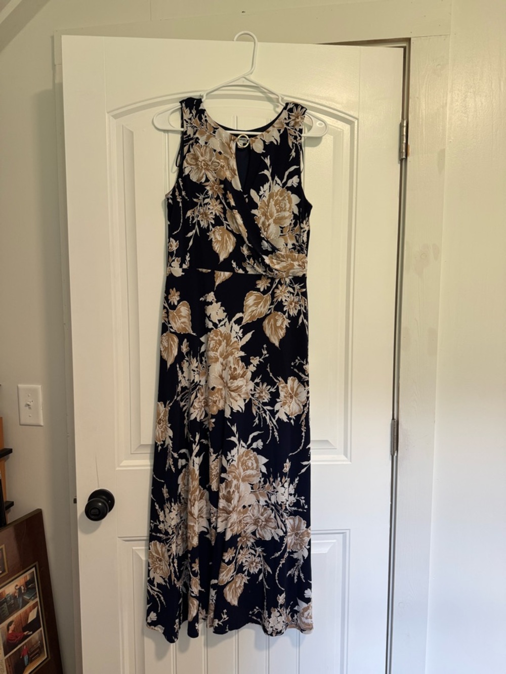 Navy Floral Maxi Dress